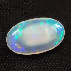 Natural Ethiopian opal 21x12mm oval cabochon 7.9 cts natural opal full of fire for jewelry making